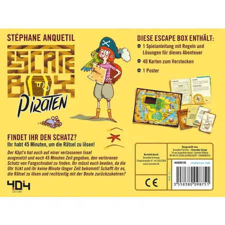 Asmodee 404 Editions Escape Box Piraten