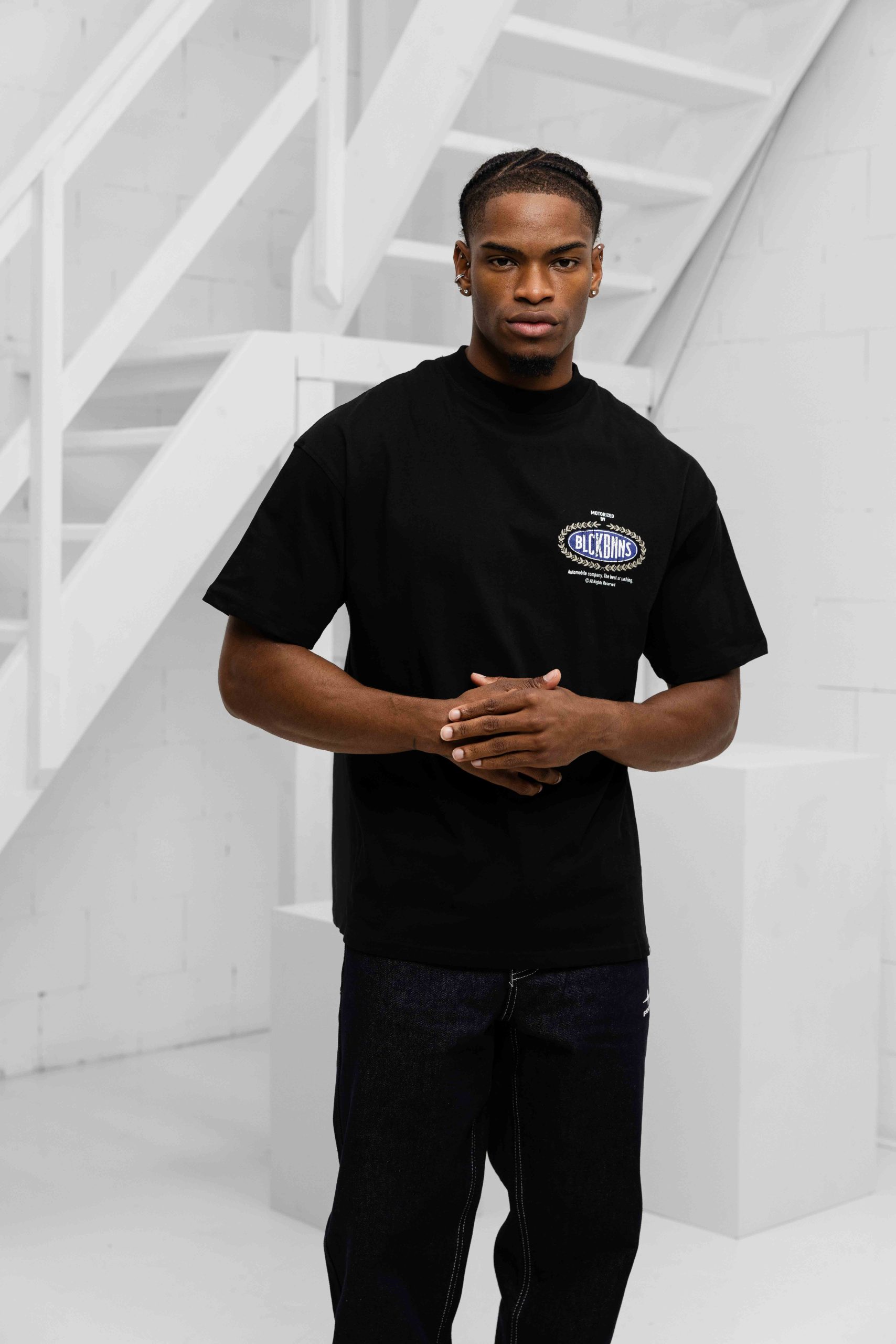 Black Bananas Automobile T-Shirt Heren Zwart