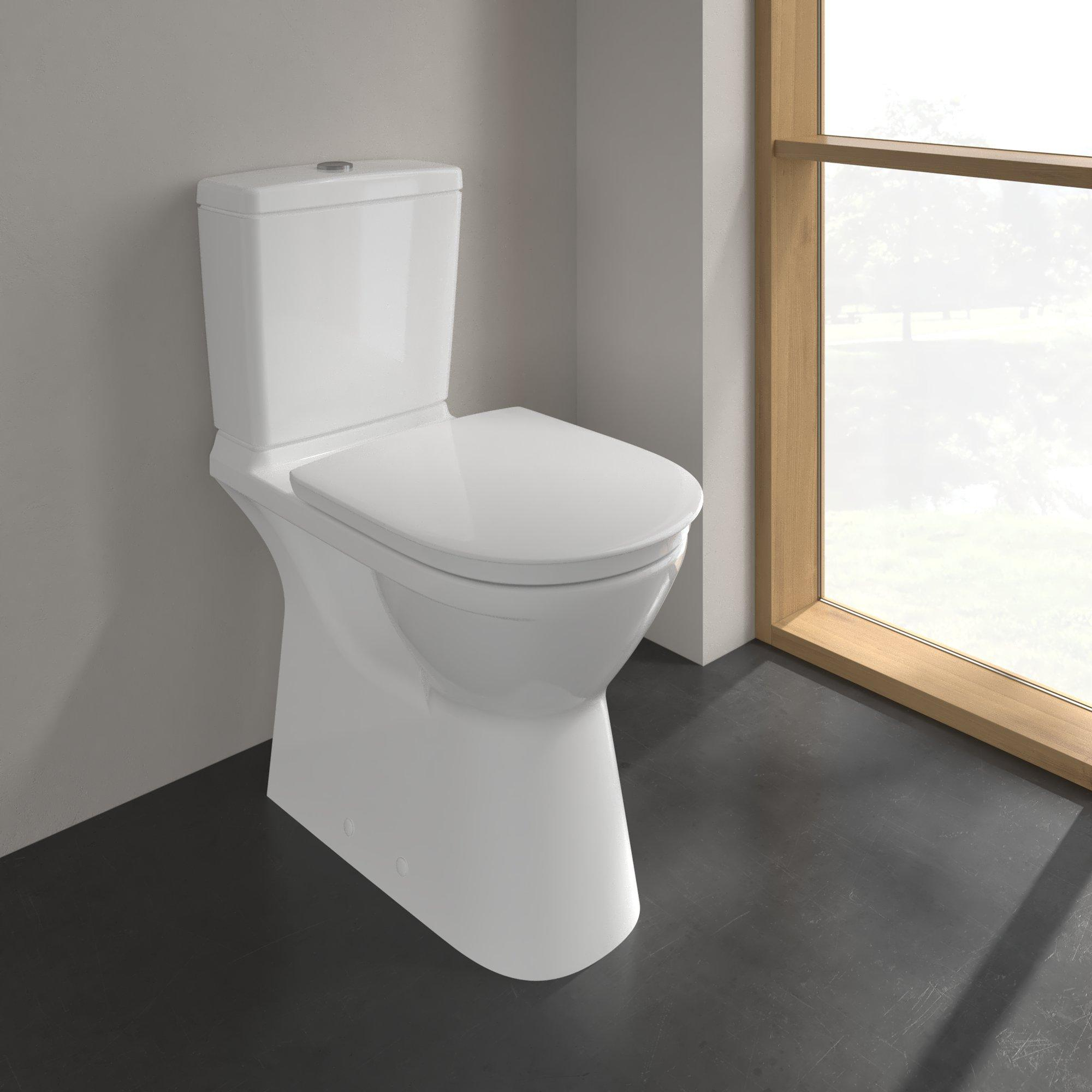 Villeroy & Boch ViCare randloos duoblok toilet wit glans