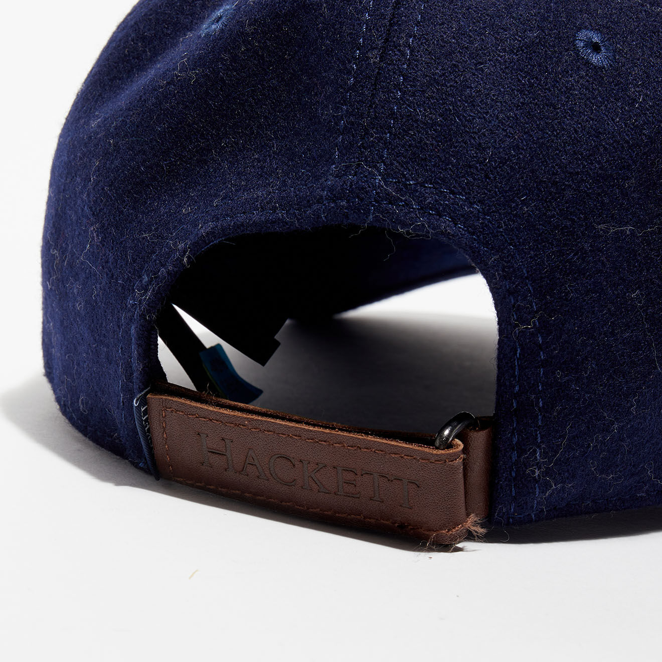 Hackett London Casquette en Laine mélangée Feutre bleu marine