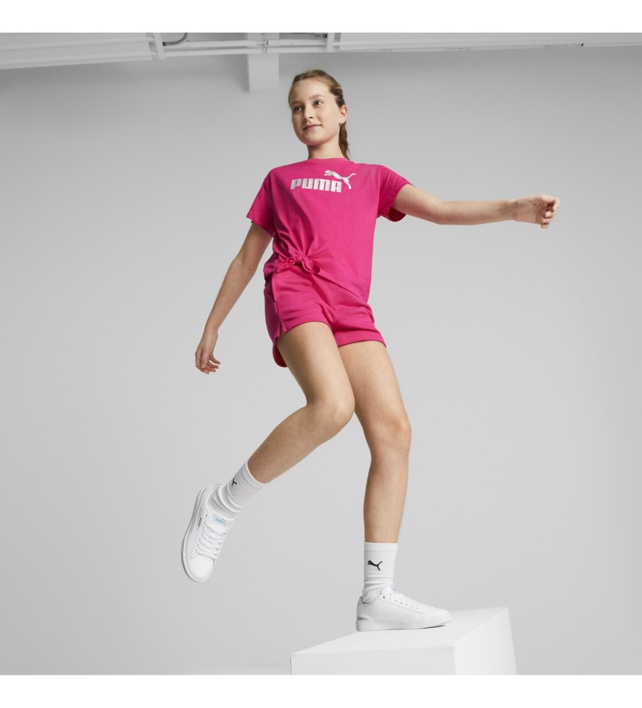 Puma Camiseta Essential Logo Knotted rosa
