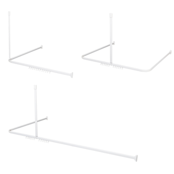 Douchestang Easy Roll 90x90x90cm wit