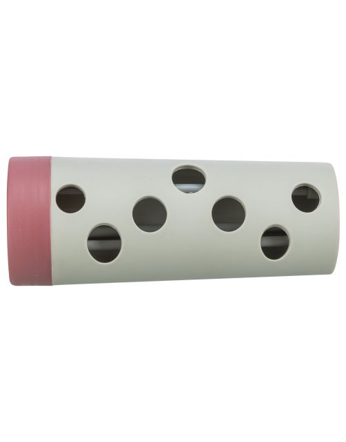 Trixie Cat Activity Snack Roll - Kattenspeelgoed - 6\/5x14 cm Wit Grijs