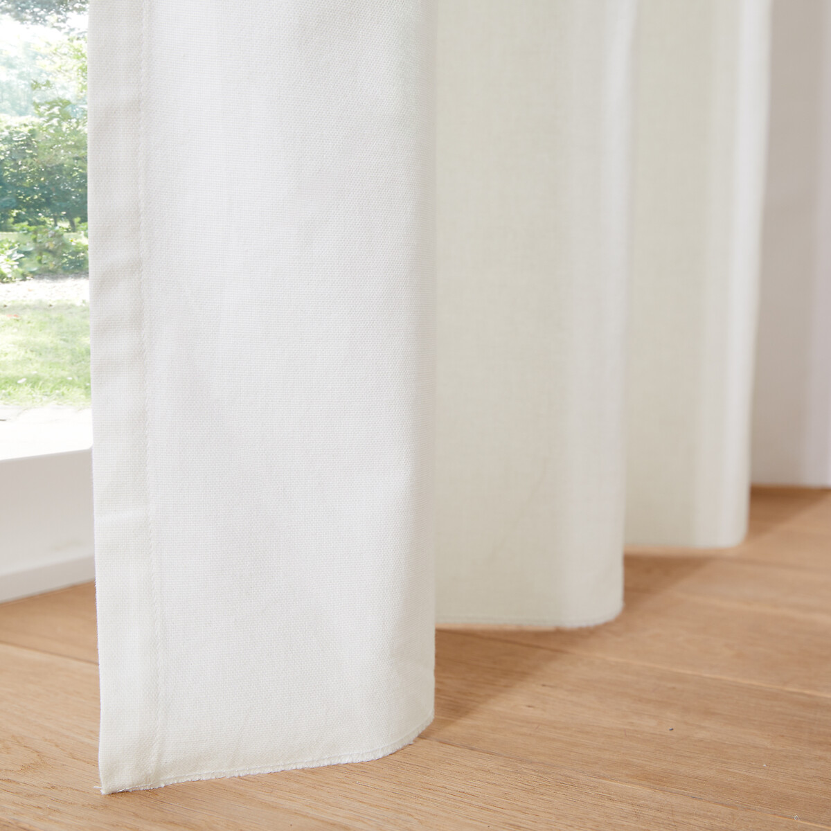 LA REDOUTE INTERIEURS<br>Cortina de algodão com ilhós Cenário