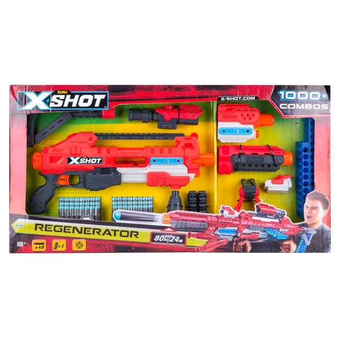 XShot Regenerator Softdart Gewehr - konfigurierbar - inkl. 48 Pfeile