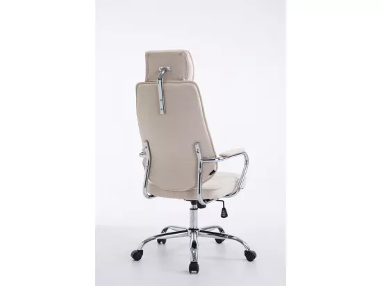 Chaise de bureau - Tissu - Beige - Rako