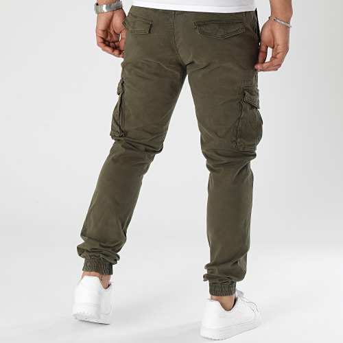 Lot De 2 Pantalons Cargo Noir Vert Kaki