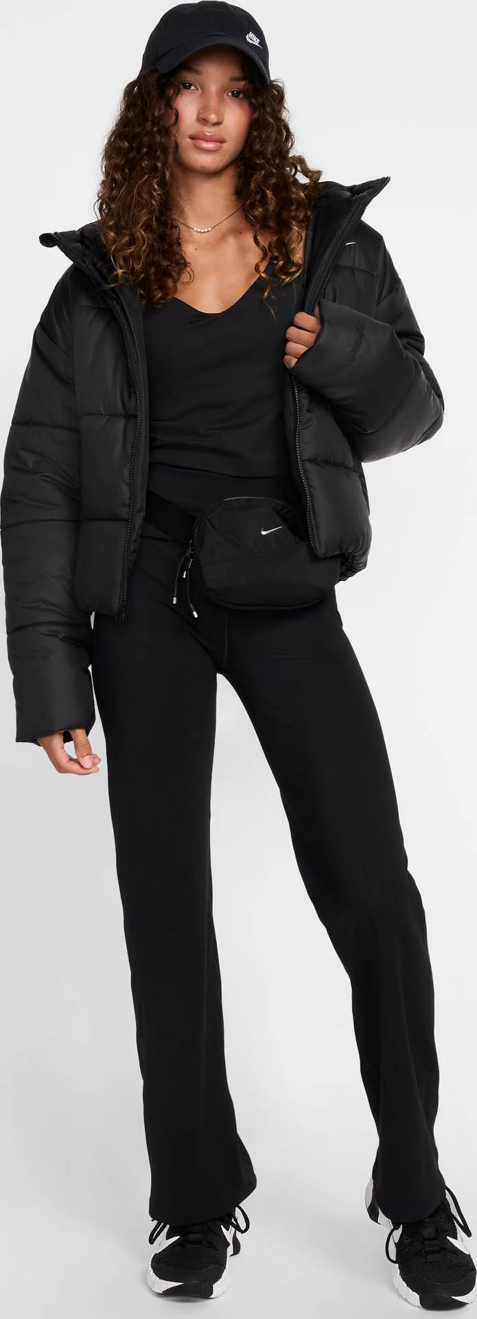 Dri-FIT One High-Rise Fold-Over Pant Dame 010/Black/Black