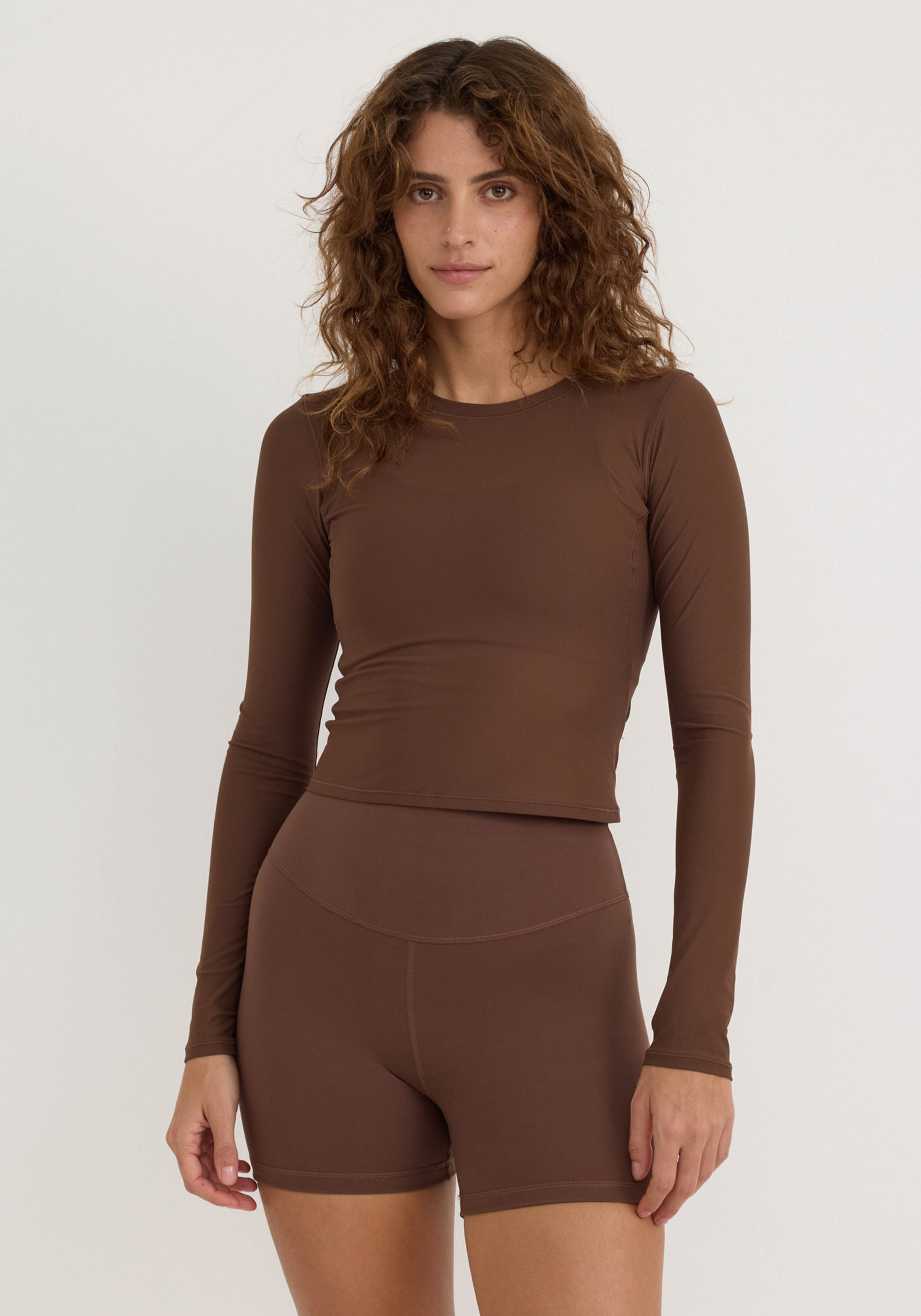 Organic Basics Longsleeve Active Mesh Walnut