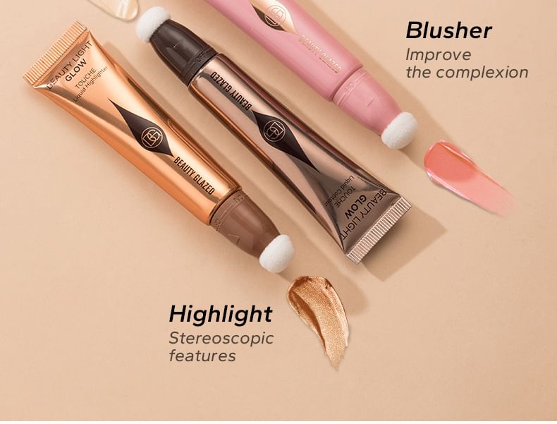 BEAUTY GLAZED - Vloeibare blush - 3 kleuren