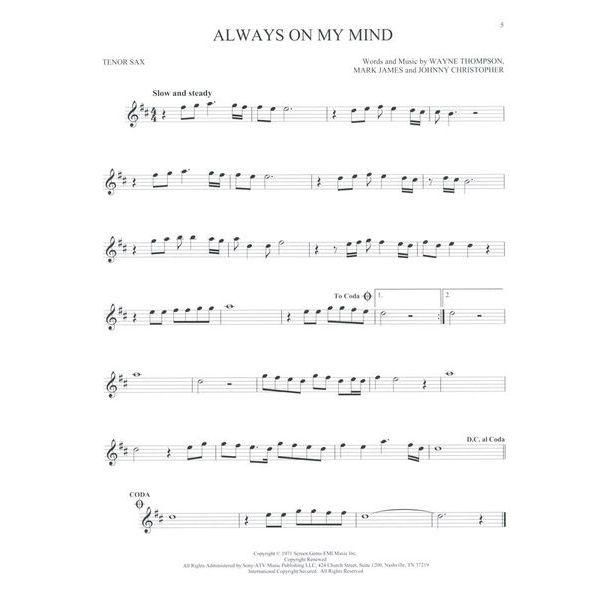 Hal Leonard 101 Beautiful Songs T-Sax