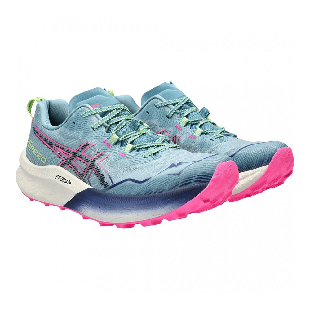 Asics FUJISPEED 2 - Chaussures trail Femme gris blue/black
