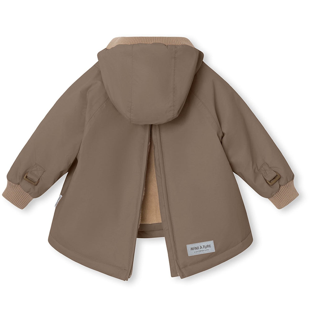 Køb Mini A ture Morel grey Baby Wen Fleece anorak
