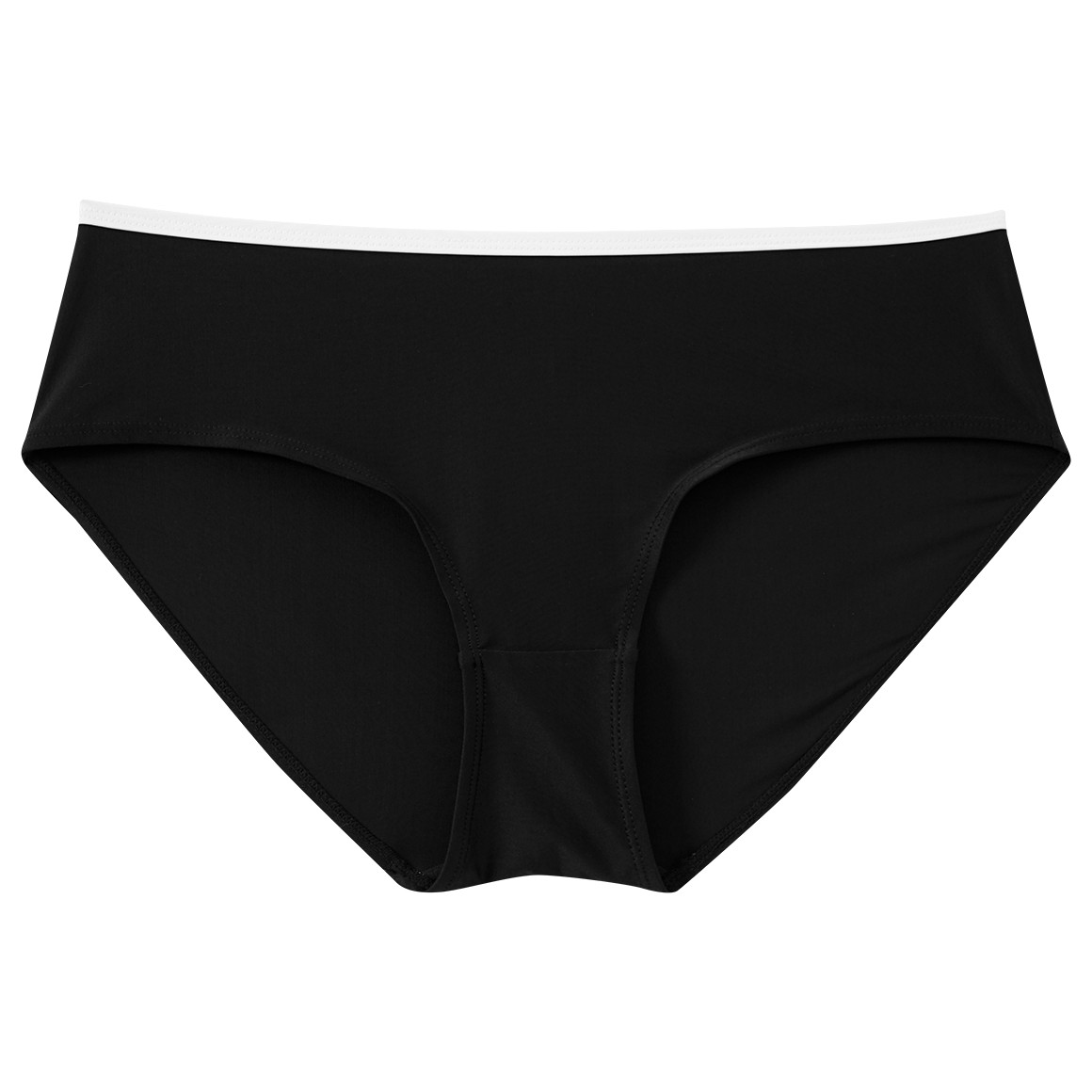 Gina Benotti Damen Bikinipanty mit Kontrastpaspel schwarz