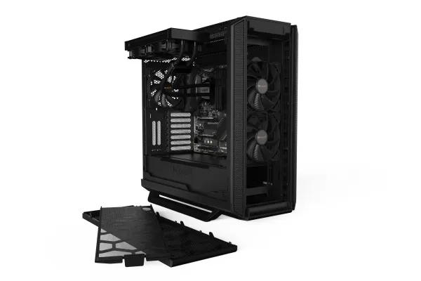 be quiet! Silent Base 802 - Tower - udvidet ATX - ingen strømforsyning (ATX / PS/2) - sort - USB/Lyd