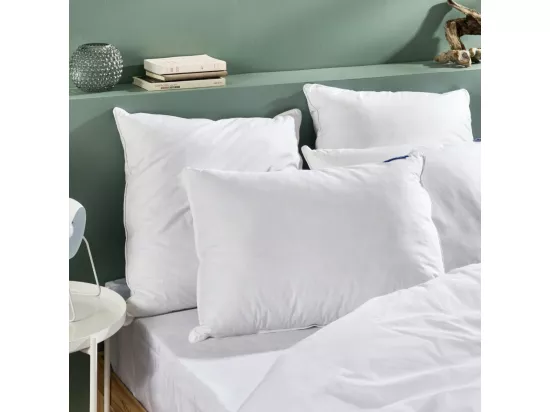 Oreiller Duvet de Canard enveloppe percale de coton - 60x60cm