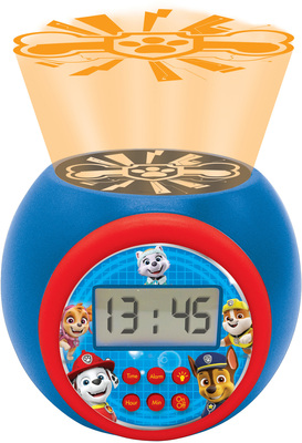 Paw Patrol Projector Alarm Clock Vekkeklokke