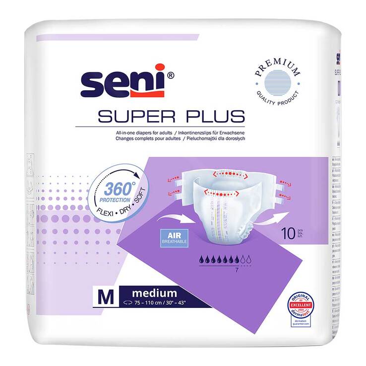 SUPER SENI PLUS M Windeln für die Nacht für Erwachsene, 10 St