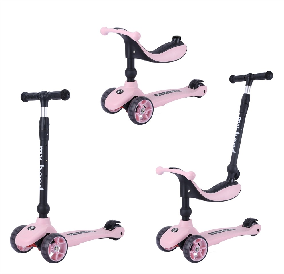 My Hood - Kick'n Ride Løbehjul - Pink