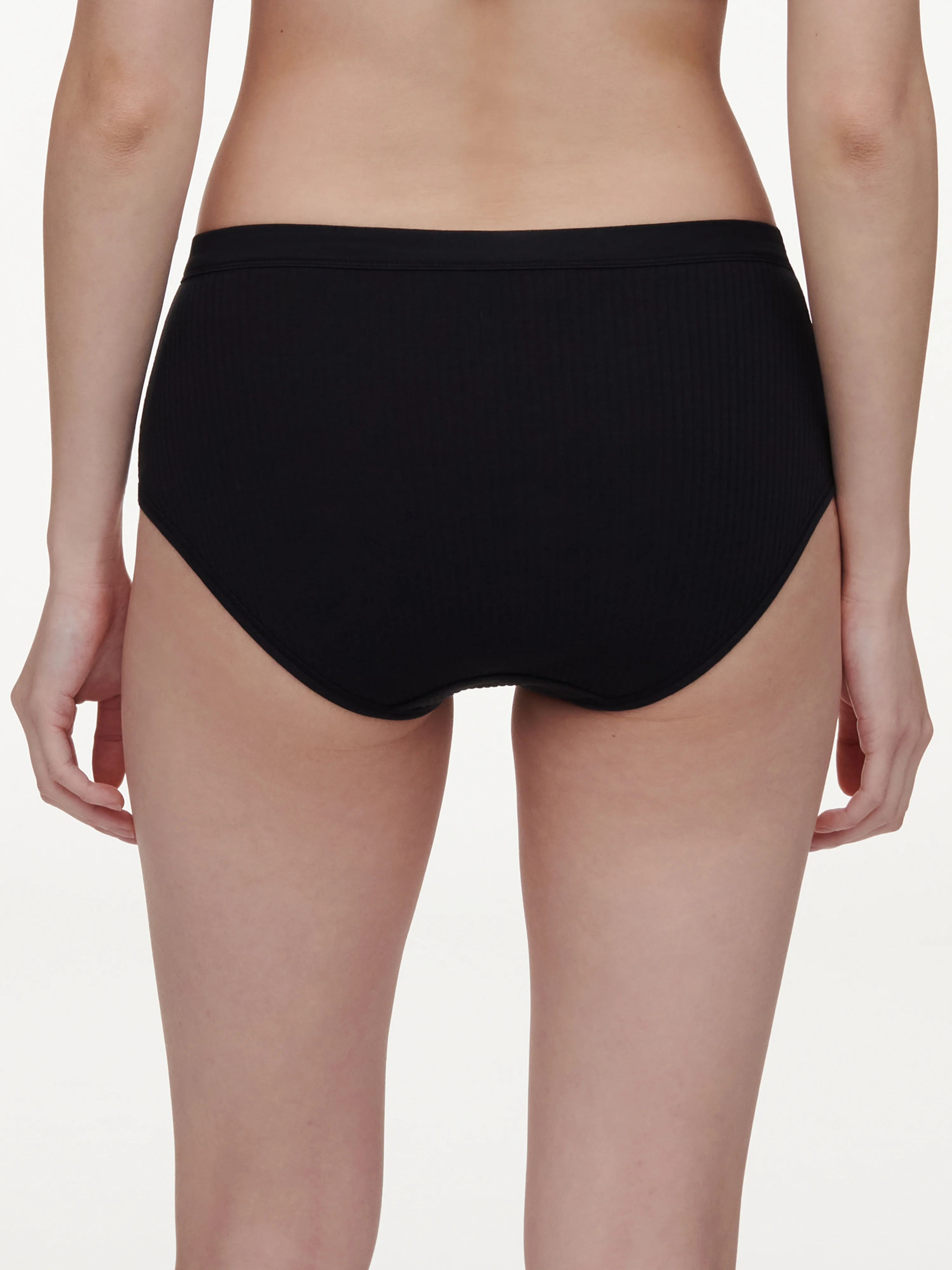 COTTON COMFORT - Culotte taille haute | Noir