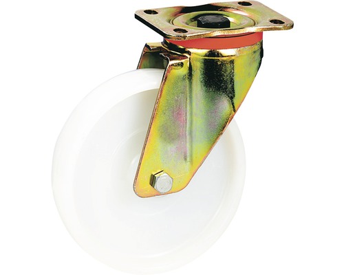 Tarrox zwaarlast zwenkwiel 150x50 mm met polyamide wiel tot 750 kg, plaatmaat 105x80 mm