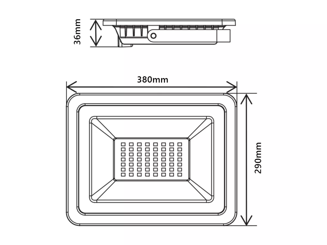 Projecteur LED Blanc 200-265VAC 100W 4000K