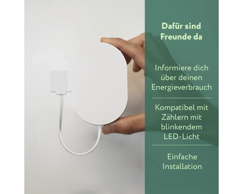 vriend Elektriciteitsmeterinterface 2 LED (Zigbee) Meteruitlezing, energieverbruiksbewaking, interface voor elektriciteitsmeters met LED-pulsen