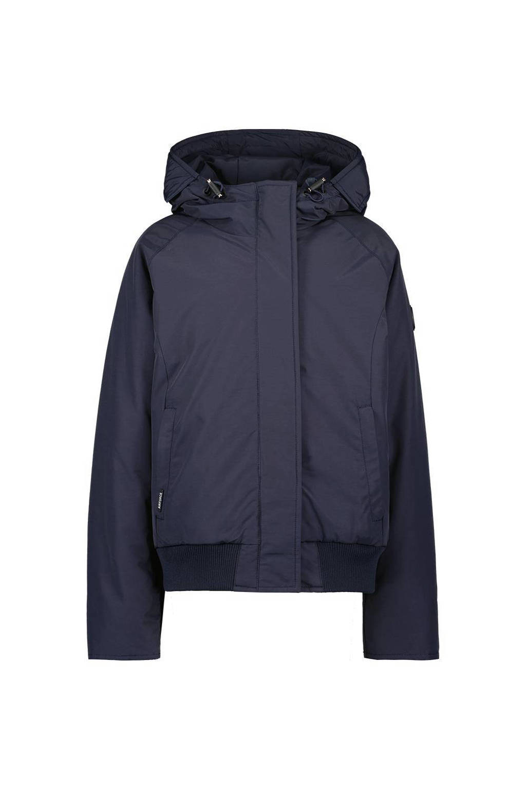 Airforce bomberjack winter van polyester donkerblauw
