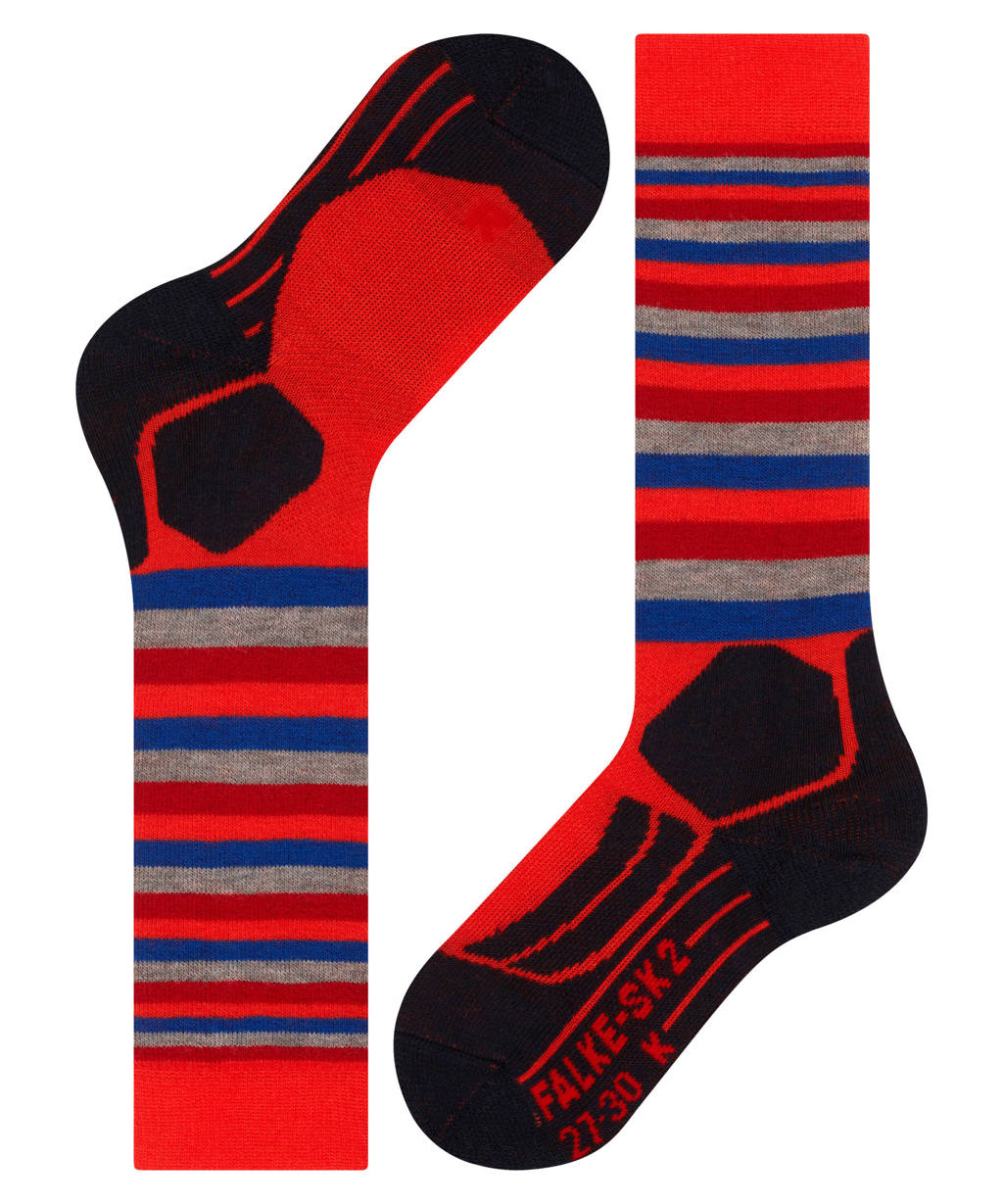 FALKE SK2 Stripes skikousen oranje