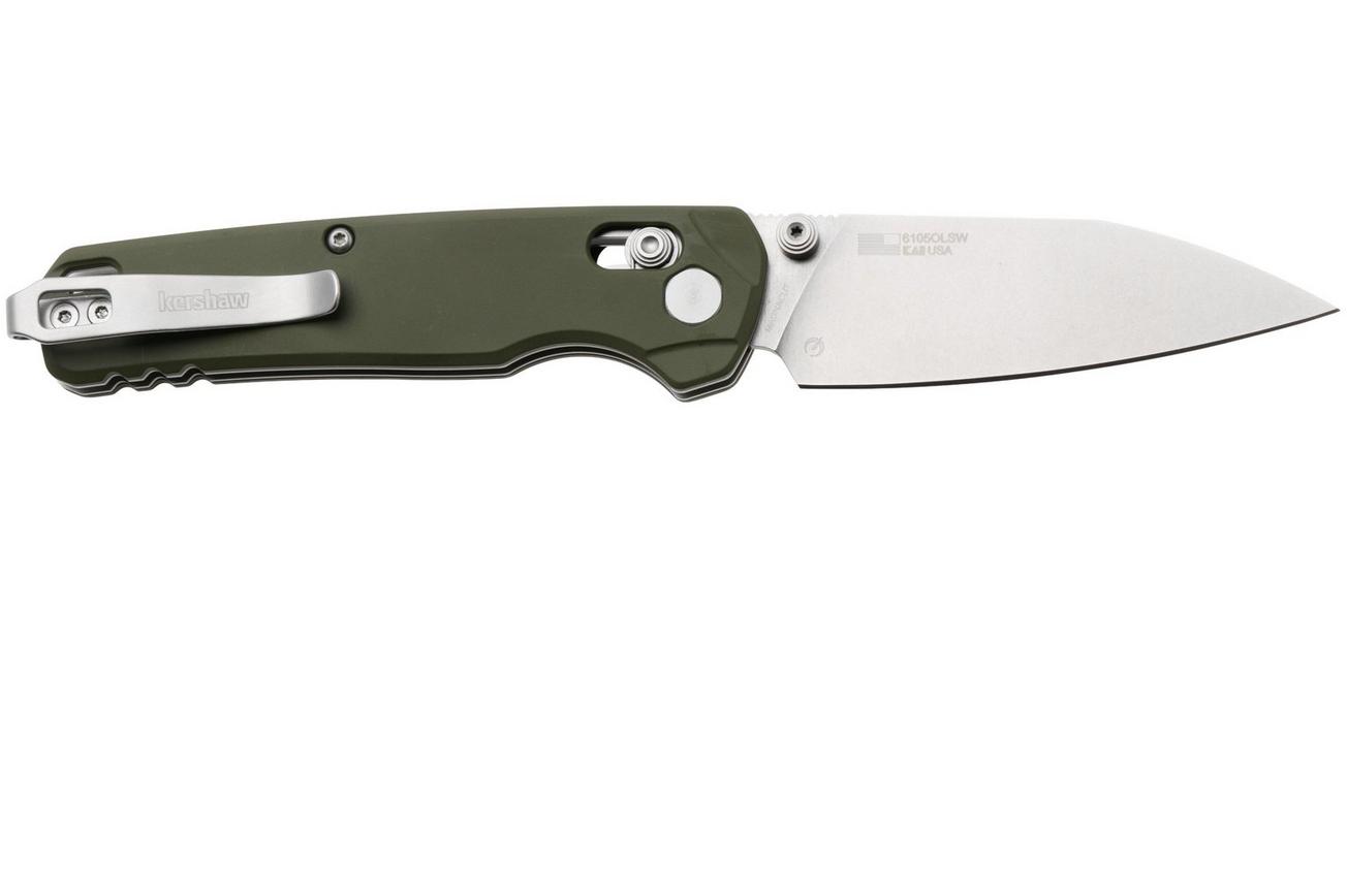 Kershaw Bel Air 6105OLSW, Stonewashed CPM MagnaCut, OD Green Aluminum zakmes