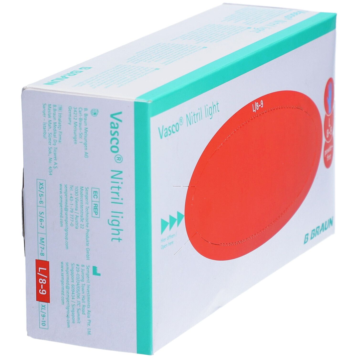 Vasco® Nitril blue Untersuchungs-Handschuhe