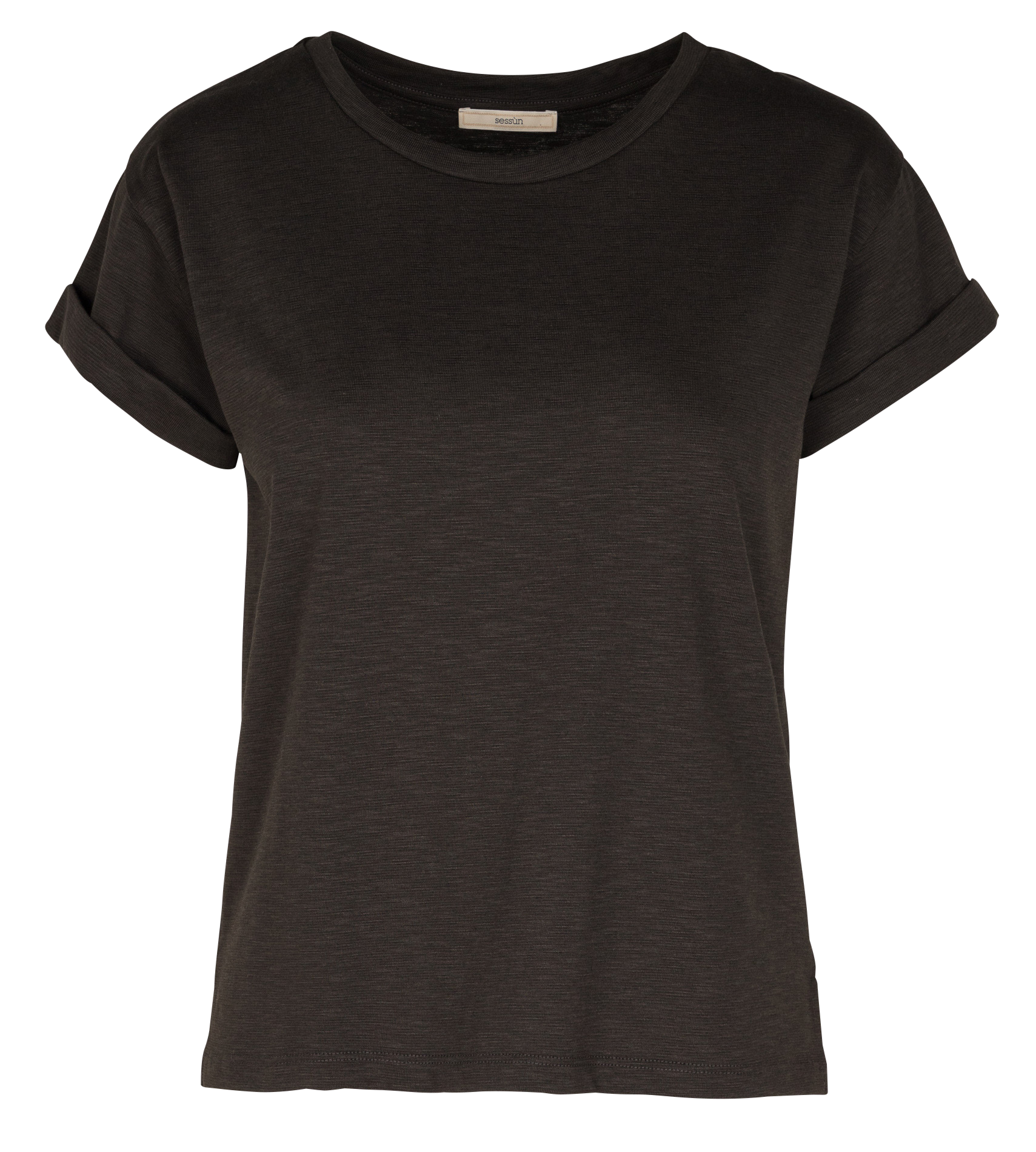 ALBANO - Tee-shirt col rond en coton mélangé | Vert