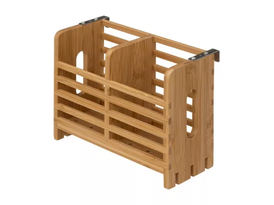 Egouttoir à 2 niveaux en bambou - L 53 x P 24,7 x H 33 cm