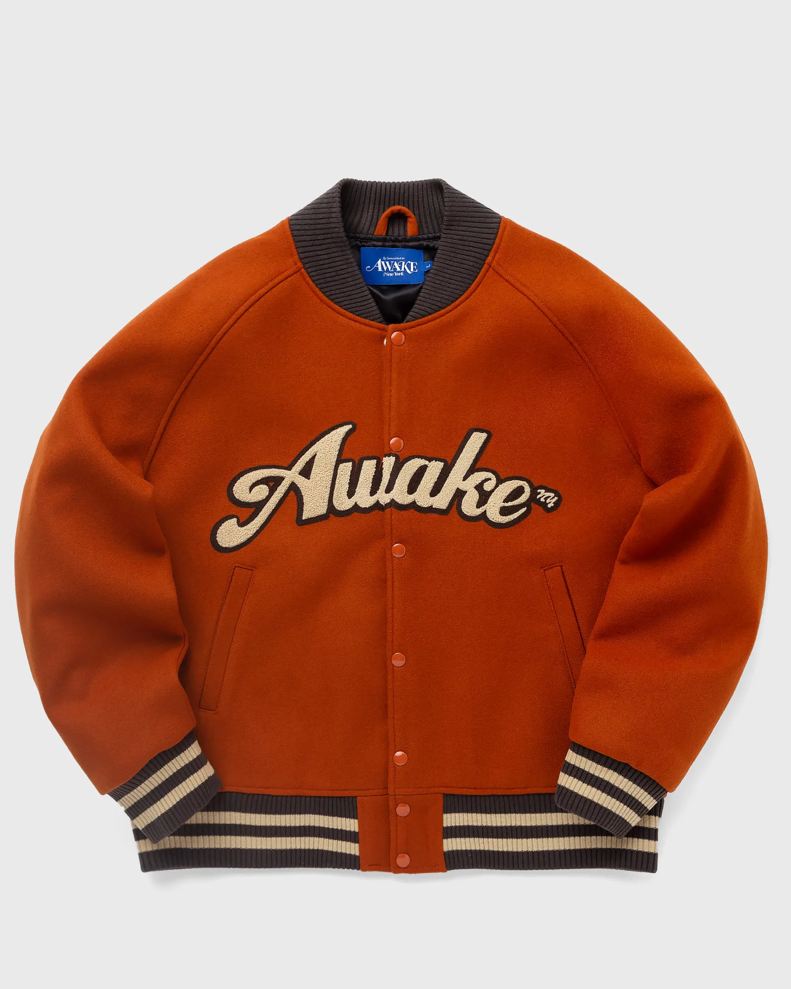 Awake MELTON WOOL CHENILLE LOGO VARSITY JACKET