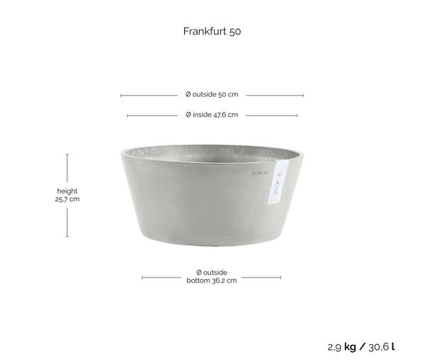 Ecopots Kunststoff-Topf Frankfurt, rund