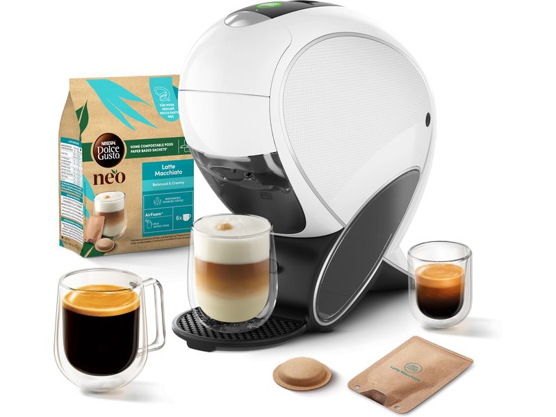 De'Longhi Portionskaffeemaschine Nescafé Dolce Gusto Neo Ba Einfache Zubereitung von Espressos, Ristrettos, Lungos, Americanos und Slow Brew-Getränken