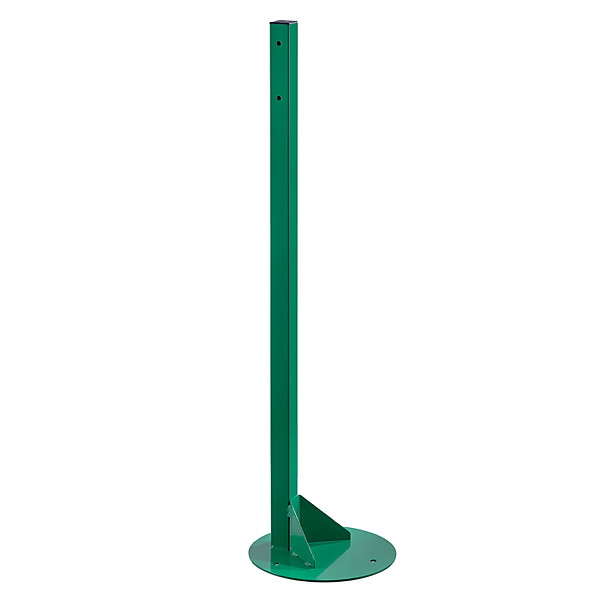 Poteau sur socle à fixer au sol pour support sac Tondo vert