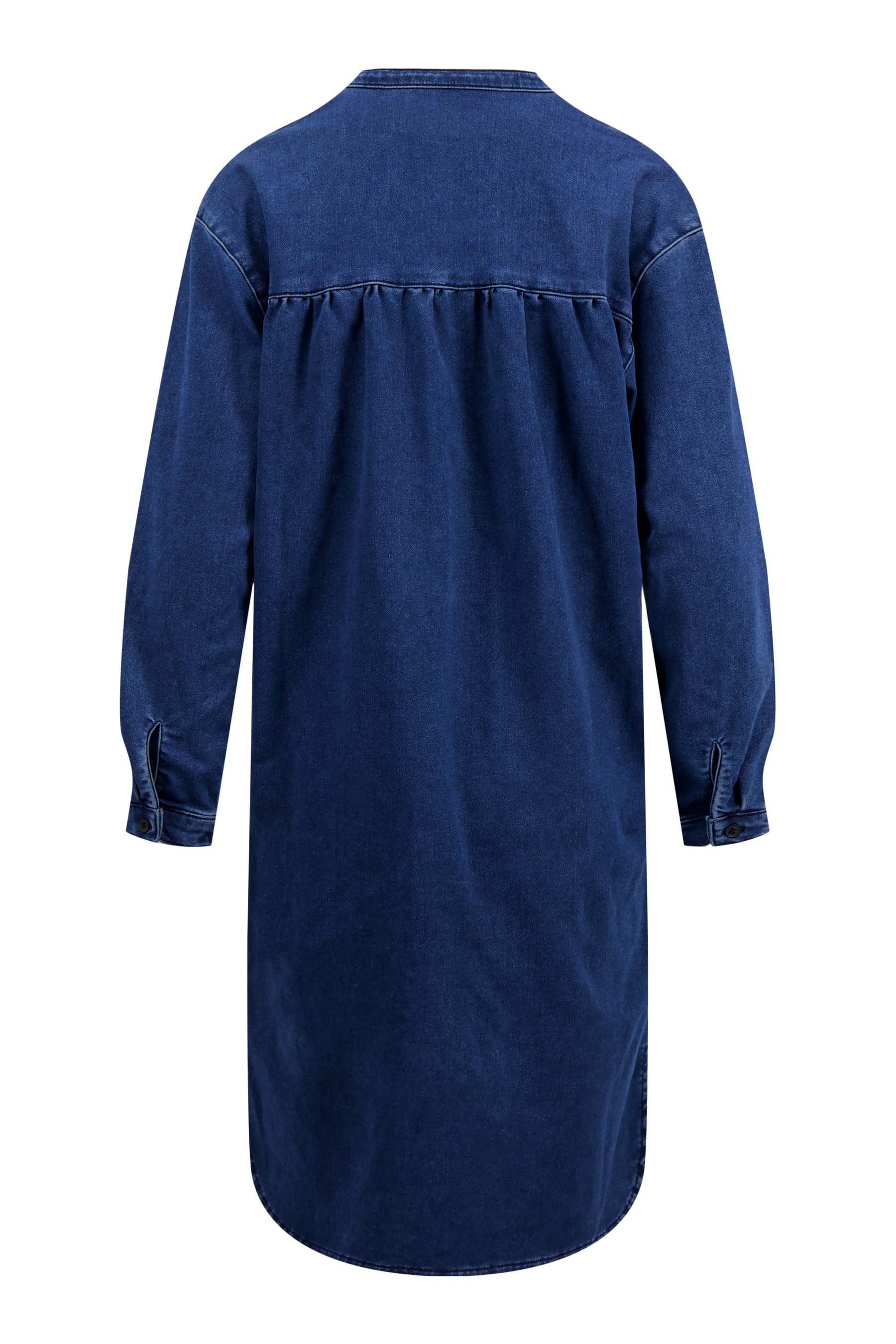 jurk van jogger denim stof