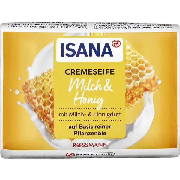 Feste Cremeseife Milch & Honig