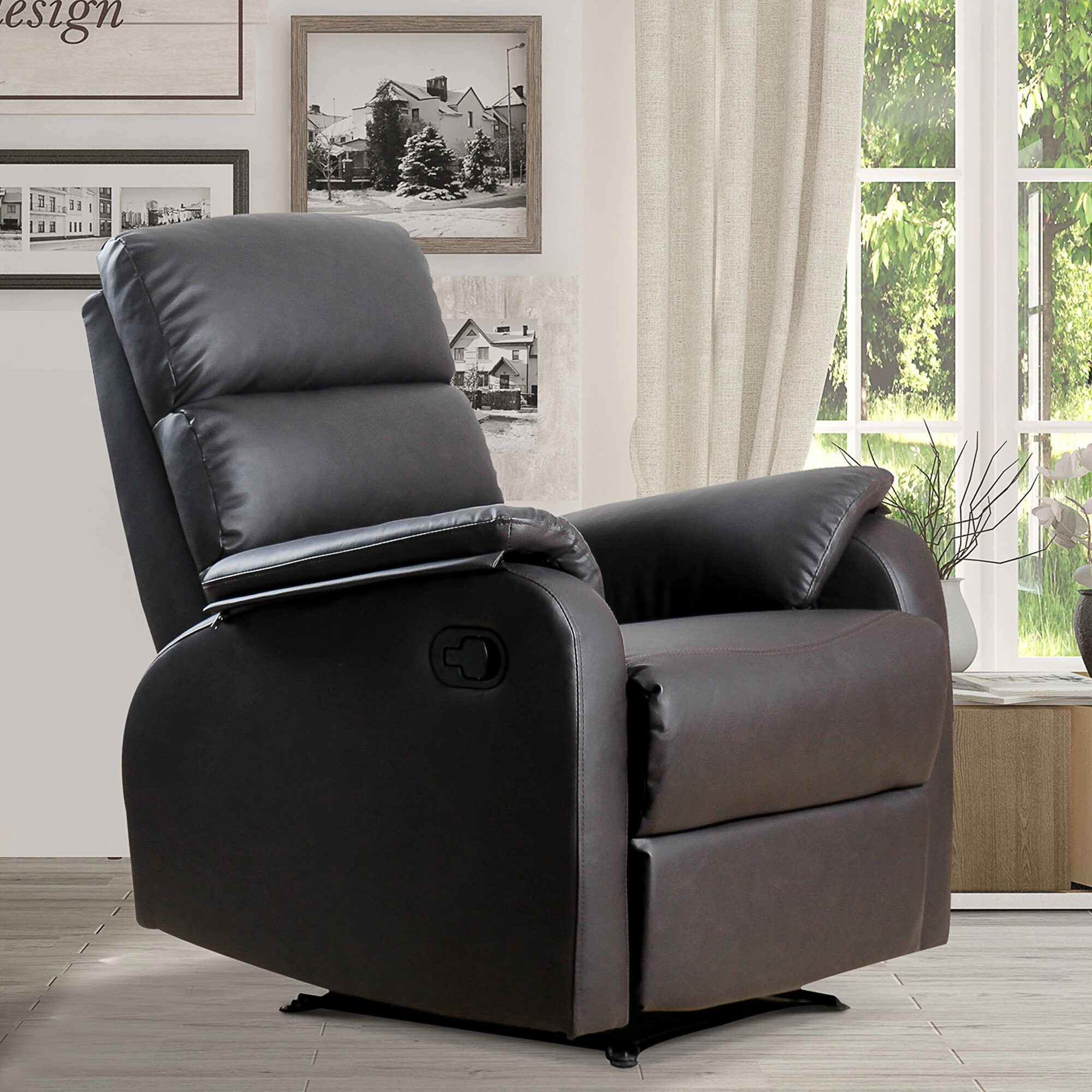 HOMCOM Relaxsessel verstellbar bunt 75L x 92B x 99H cm