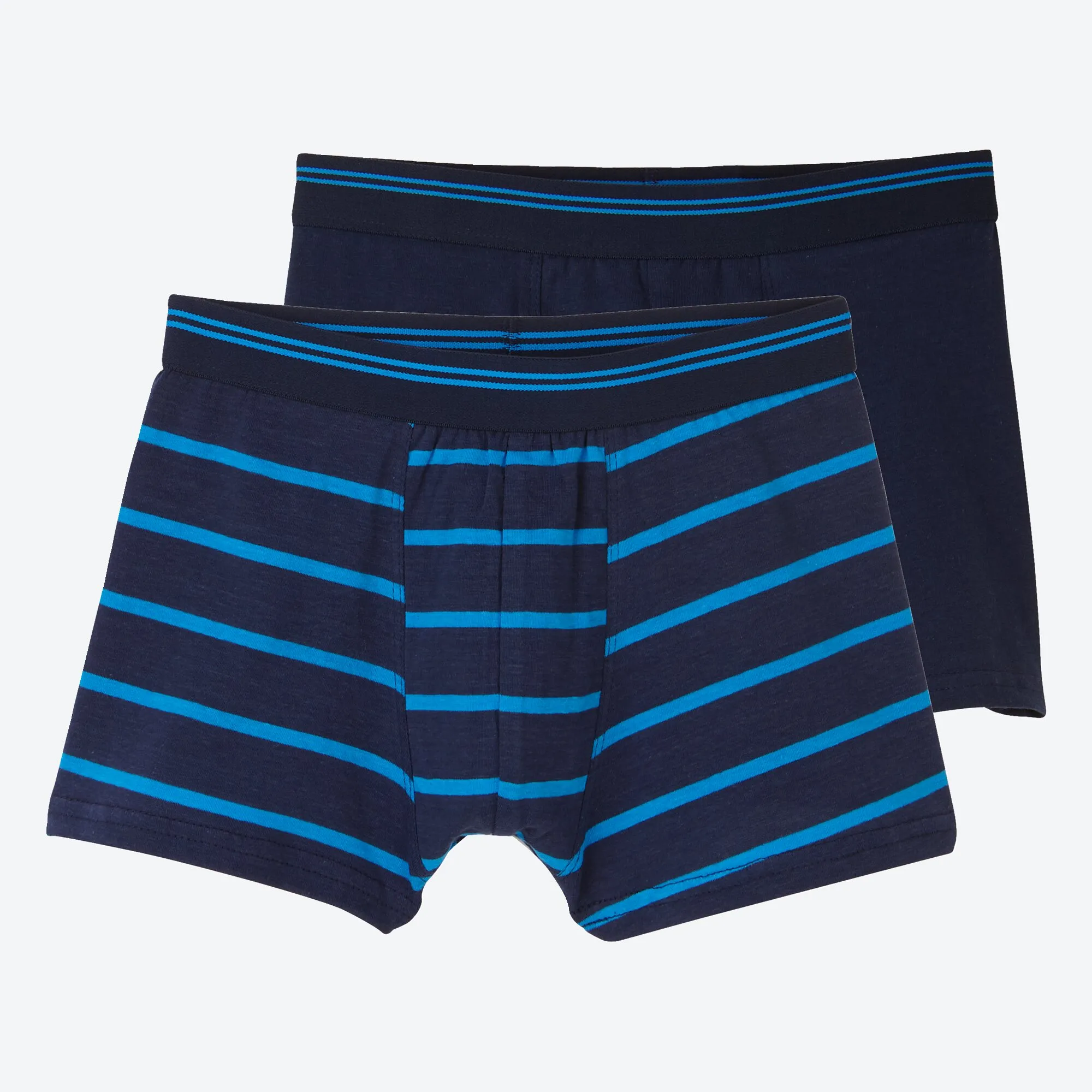 Jungen-Retroshorts mit kontrastfarbigem Streifen, 2er-Pack