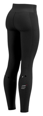Collant Long Femme Compressport Winter Trail Under Control Noir