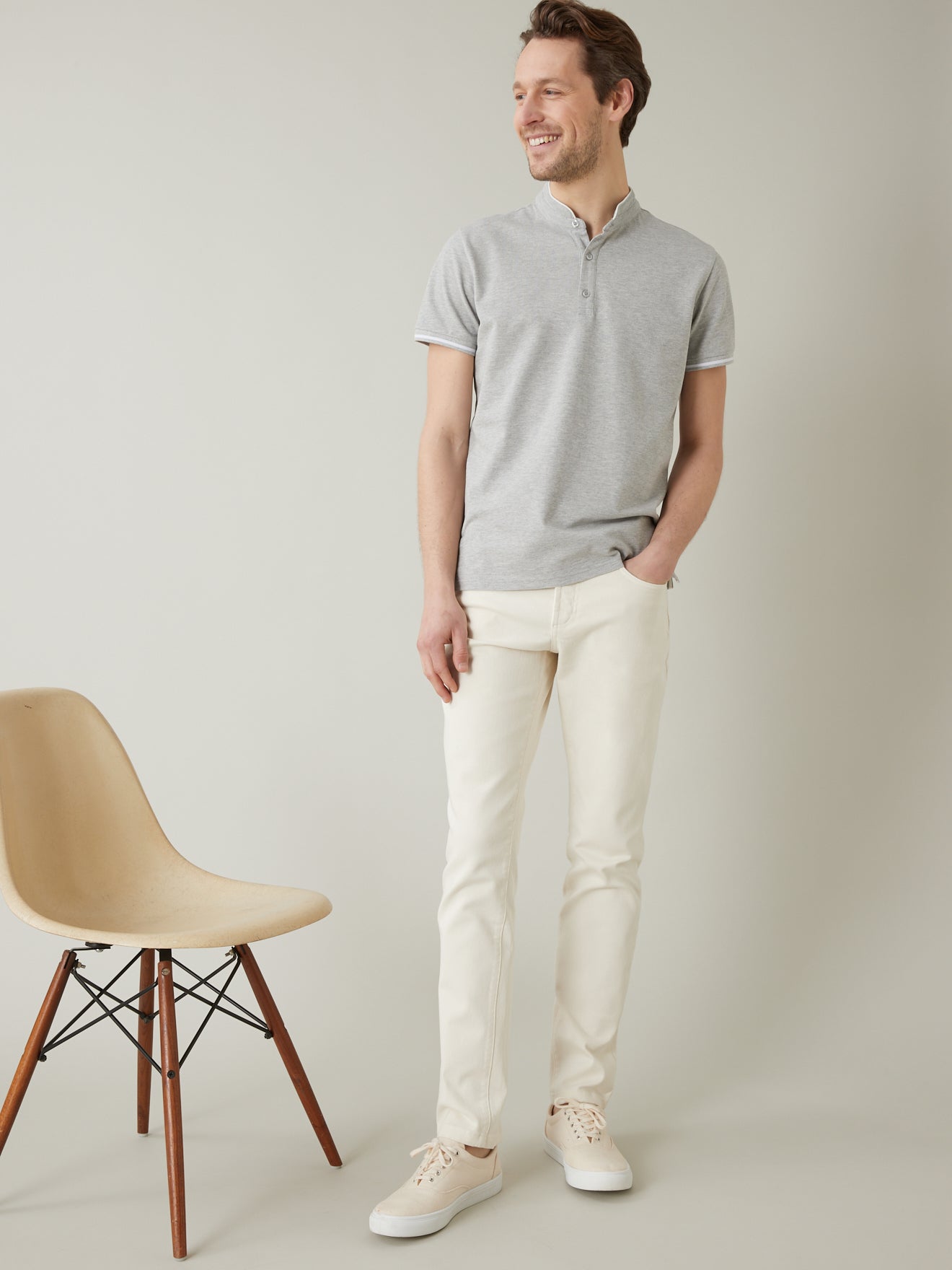Polo col officier homme - coton bio