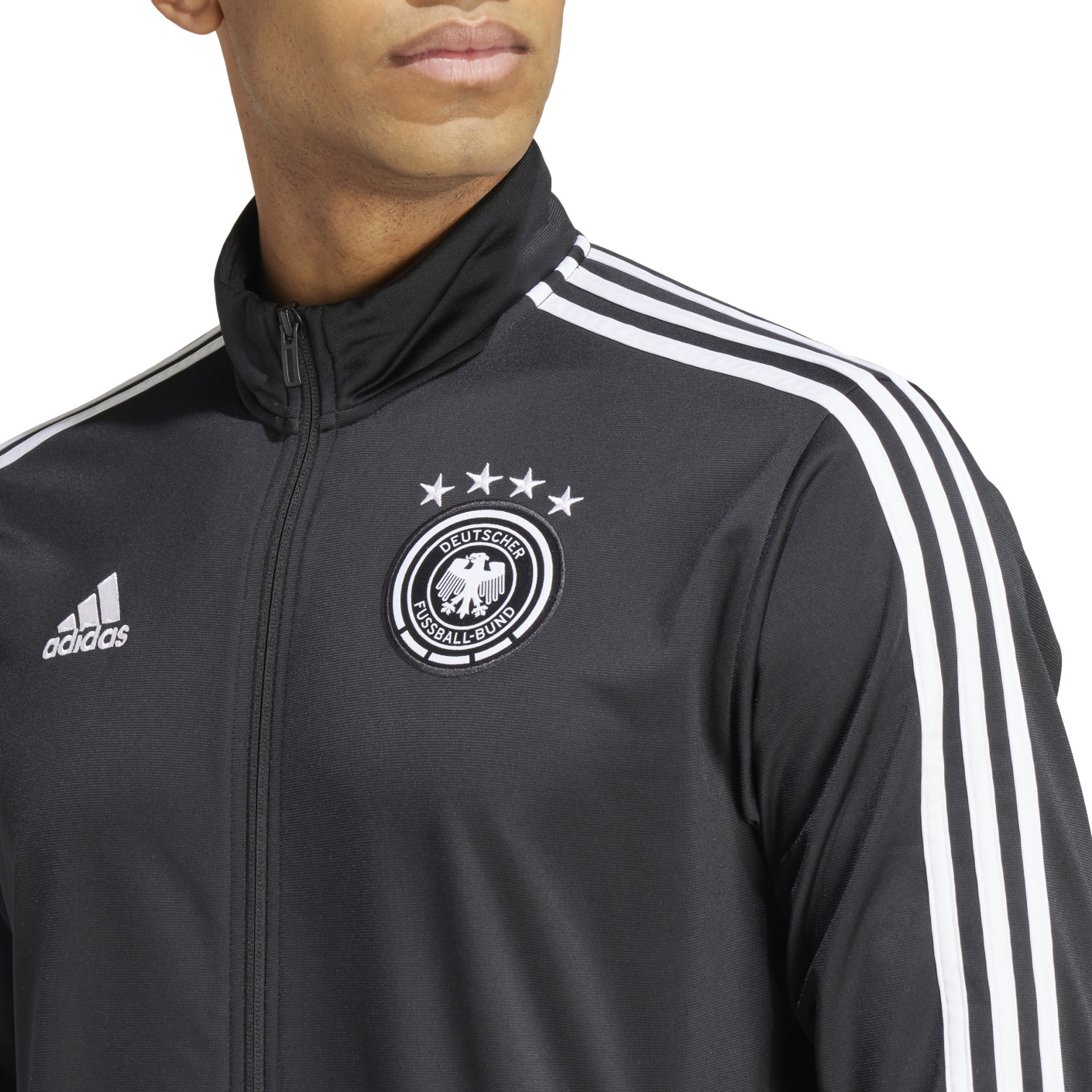 adidas Duitsland DNA Trainingspak Full-Zip 2024-2026 Zwart Wit