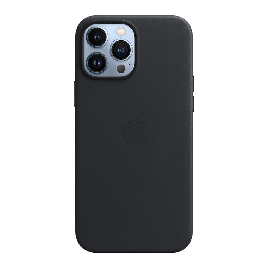 Apple Coque en cuir avec MagSafe pour iPhone 13 Pro Max - Minuit