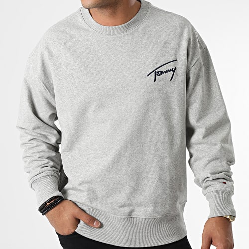 Sweat Crewneck Tommy Signature 5206 Gris Chiné