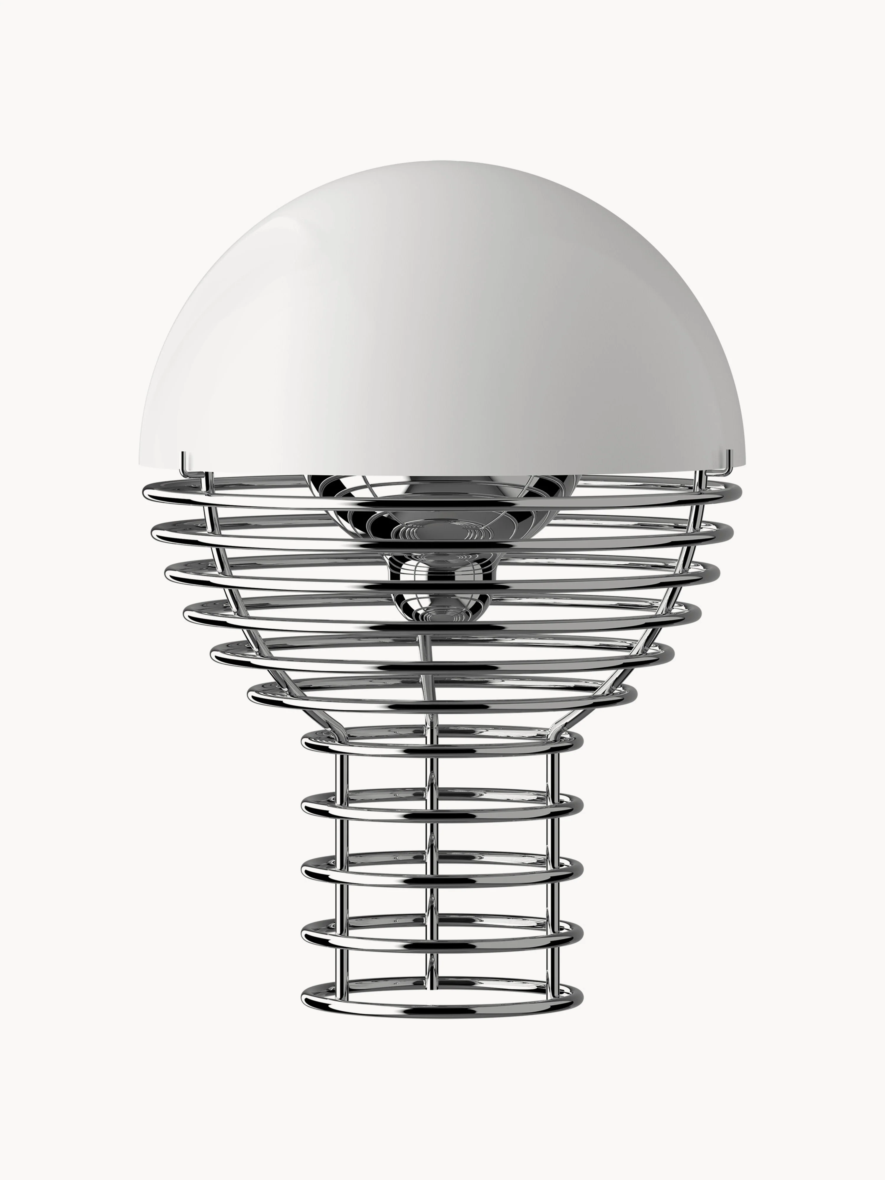 Kleine dimbare LED-tafellamp Wire, Design Verner Panton