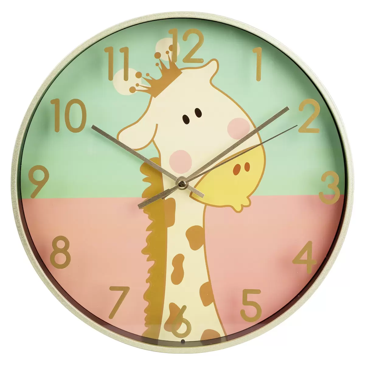 Wanduhr Kids gelb,hellblau,hellgrün,rosa