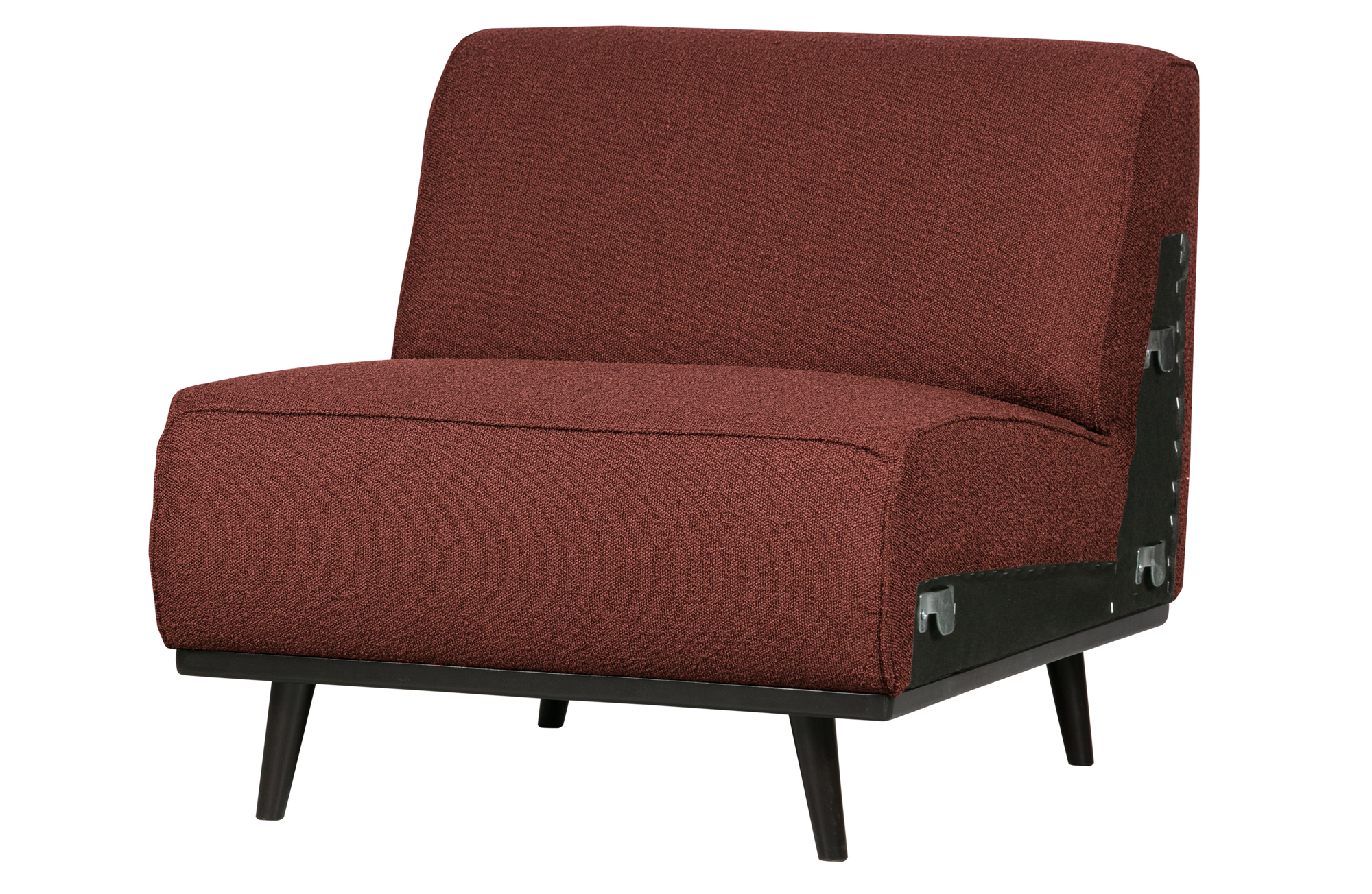 BePureHome 1-zits element Statement bouclé - Chestnut