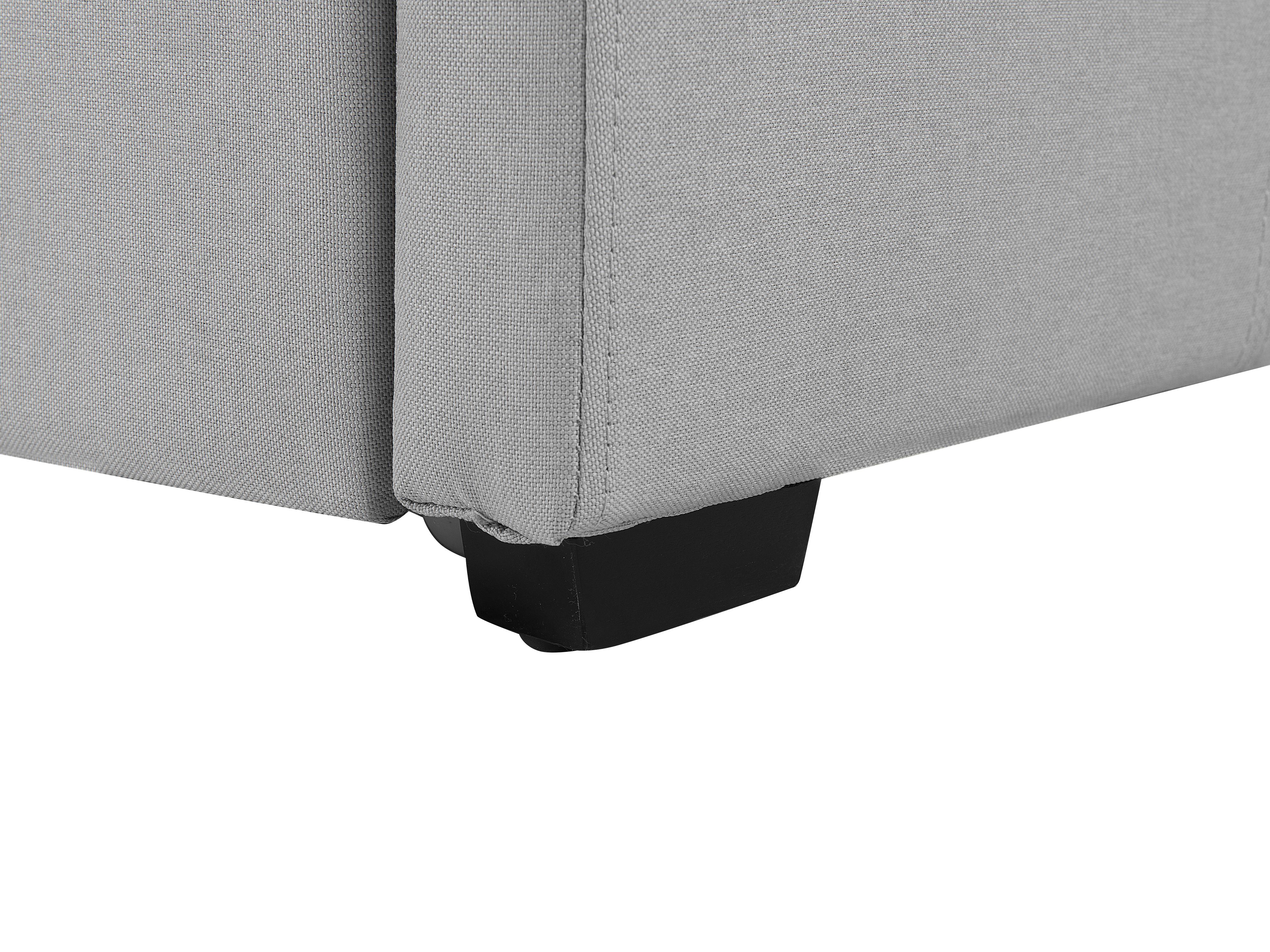 Onderschuifbed Stof MARMANDE 80 x 200 cm Lichtgrijs